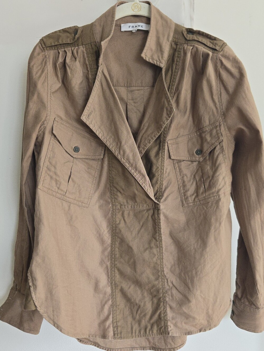 Frame Safari Military Pocket 100% Cotton Shirt